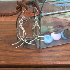 Vintage Silver - Pierced Dangle Earrings